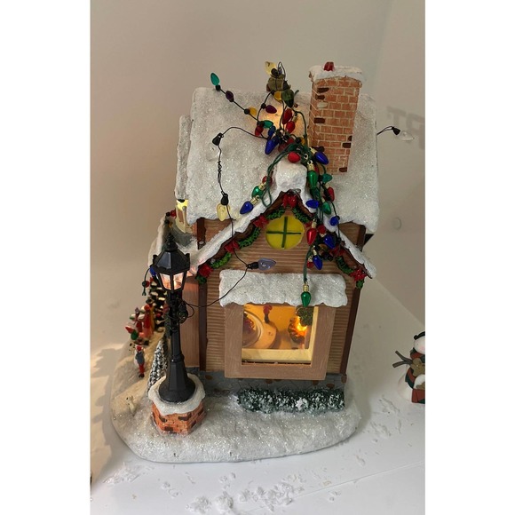 Allstate Floral~ Holiday House~ Large animated Box Victorian VNTG - Picture 12 of 12